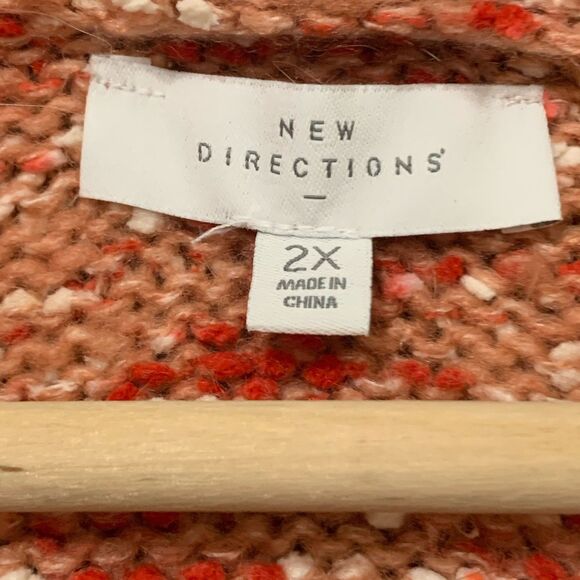 New Directions - Open Knit Sweater W/ Pockets Plus Size 2X Women’s - Picture 8 of 9